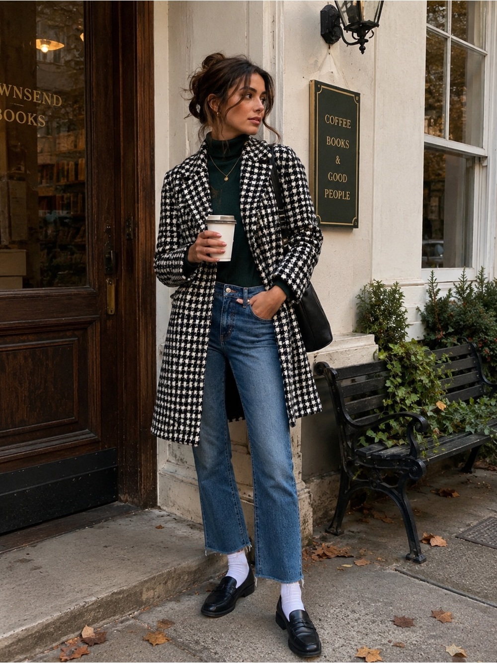 J. Crew‎ Wool plaid lined topcoat Coat corpcore Sz 0 academia Gilmore girls